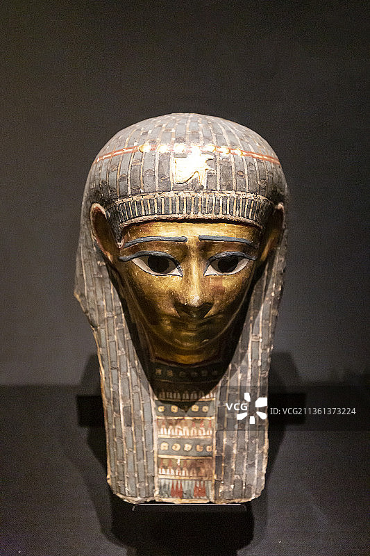 木乃伊面具（埃及，哈赫温，哈瓦拉，曼彻斯特博物馆藏）图片素材