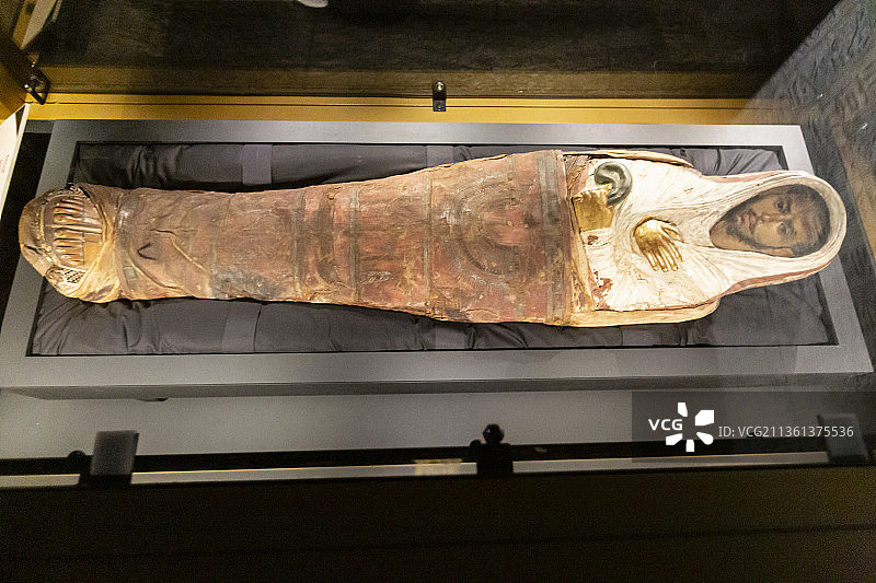 男性木乃伊（埃及，哈瓦拉，曼彻斯特博物馆藏）图片素材