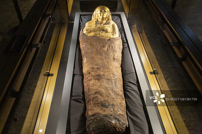 女性木乃伊（埃及，哈瓦拉，曼彻斯特博物馆藏）图片素材