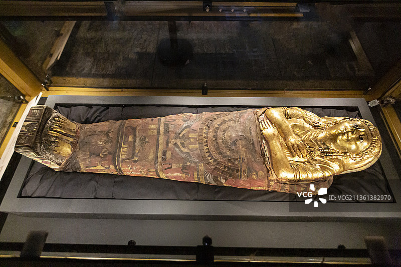 伊索斯女性木乃伊（埃及，哈瓦拉，曼彻斯特博物馆藏）图片素材