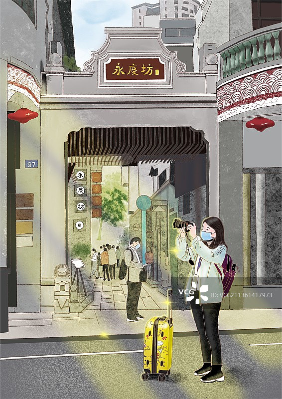 旅行插画图片素材