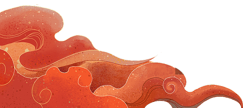 中国风红色的祥云图片素材