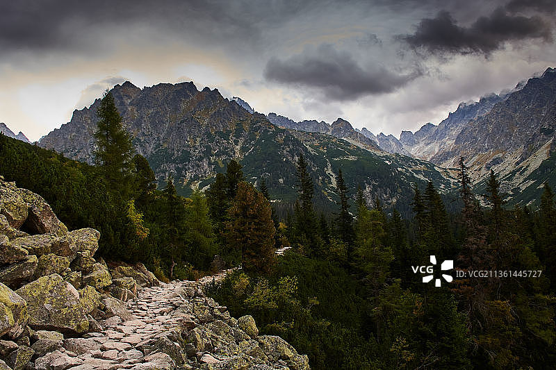 斯洛伐克 High Tatras 山脉的风景图片素材