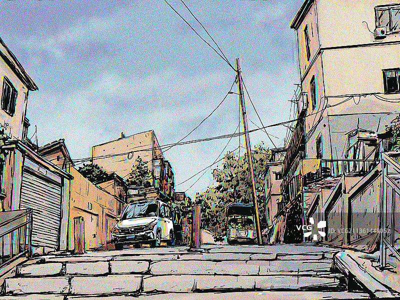 美风插画图片素材