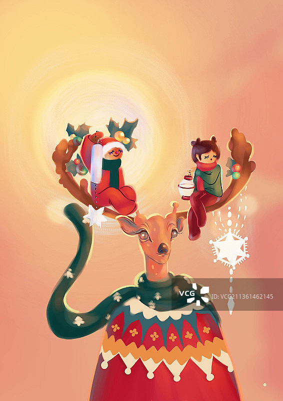 圣诞节 圣诞快乐 麋鹿图片素材