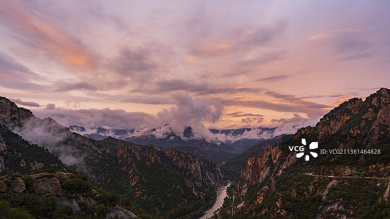 白河峡谷图片素材