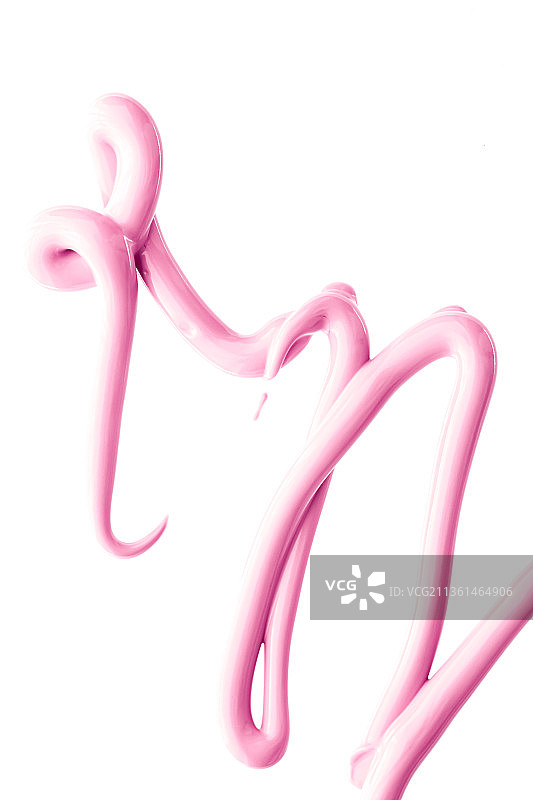 白色背景上的腮红粉色美妆化妆品纹理图片素材