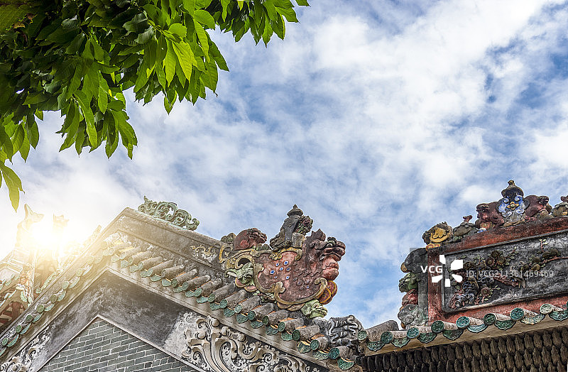 广东省大湾区佛山市传统文化建筑祖庙图片素材