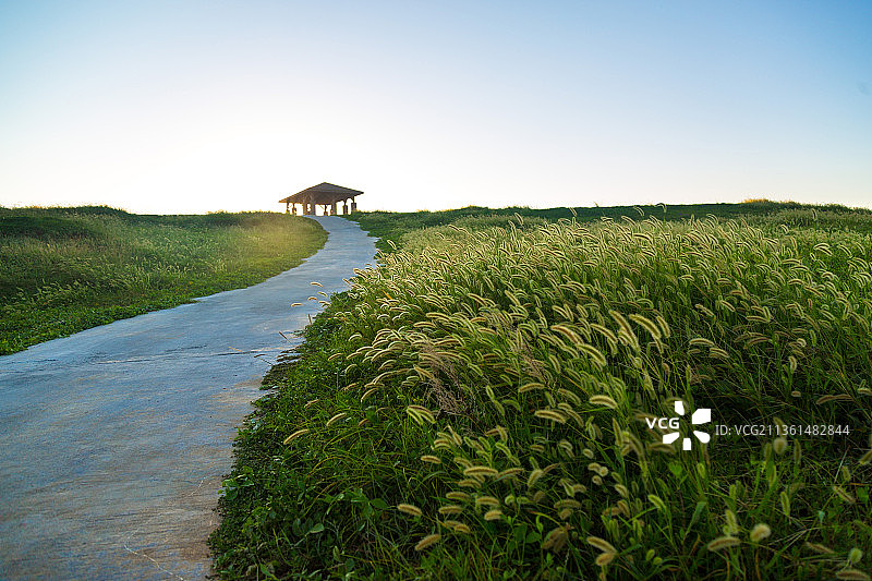 澎湖海滩日出日落景观图片素材