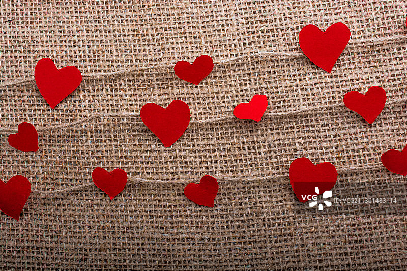 心形图标的爱情概念图片素材