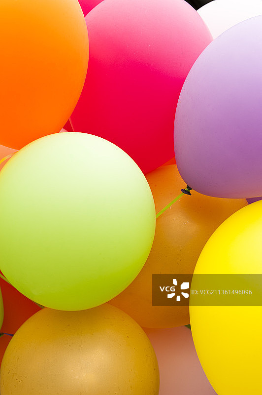 彩色气球的特写图片素材