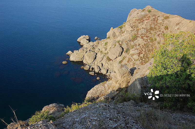 克里米亚东部梅加诺姆山脉的早晨图片素材