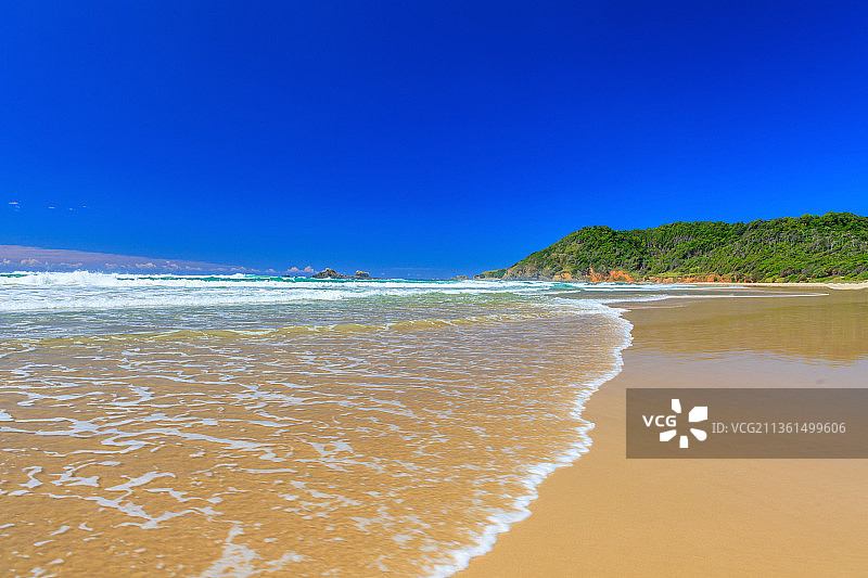 澳大利亚西澳大利亚州罗特内斯特岛拜伦湾海滩照片图片素材