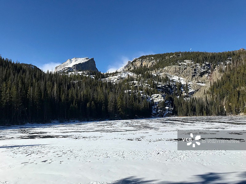 丹佛科罗拉多州雪山美景图片素材