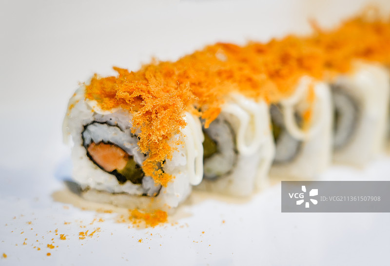 自助餐厅的寿司美食图片素材