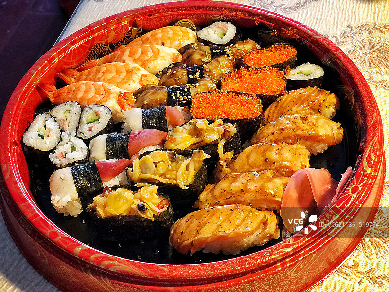 寿司拼盘图片素材