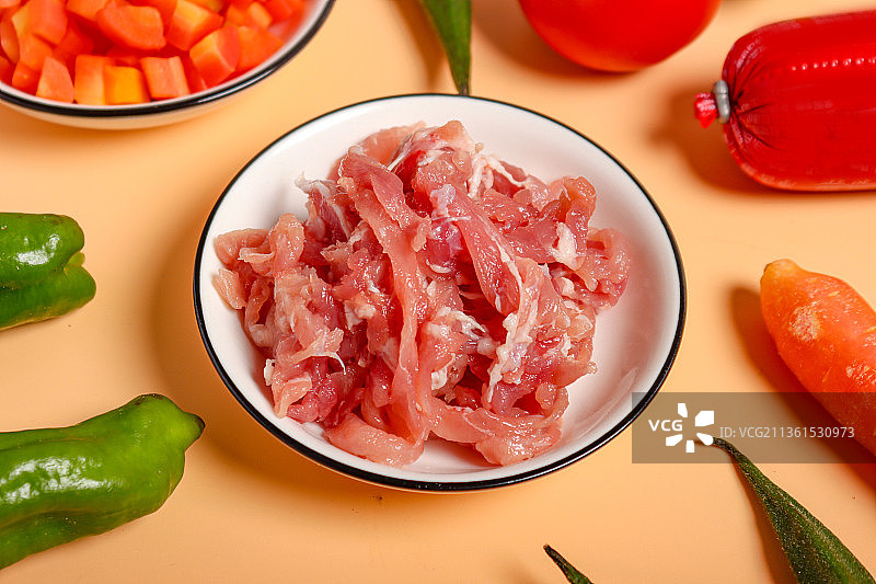 小吃美食-瘦肉丝图片素材