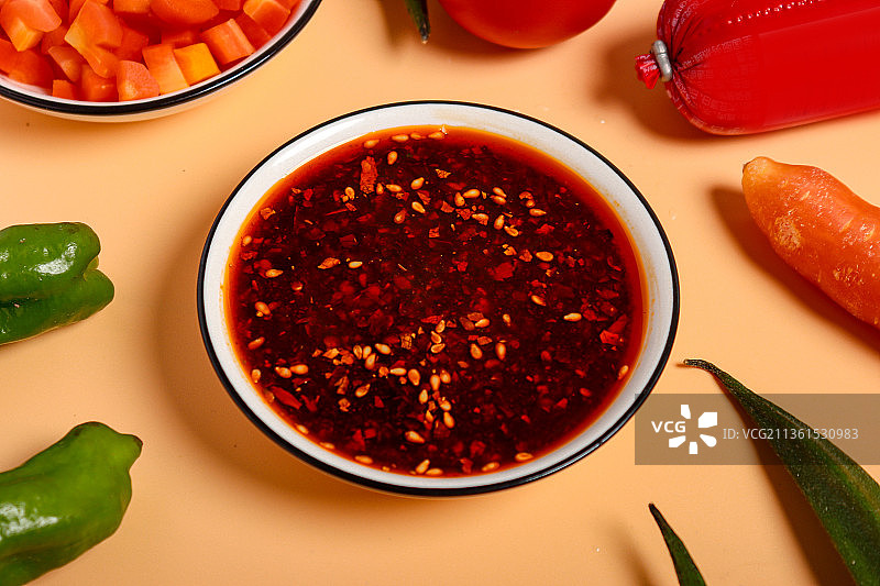 小吃美食-油辣椒图片素材