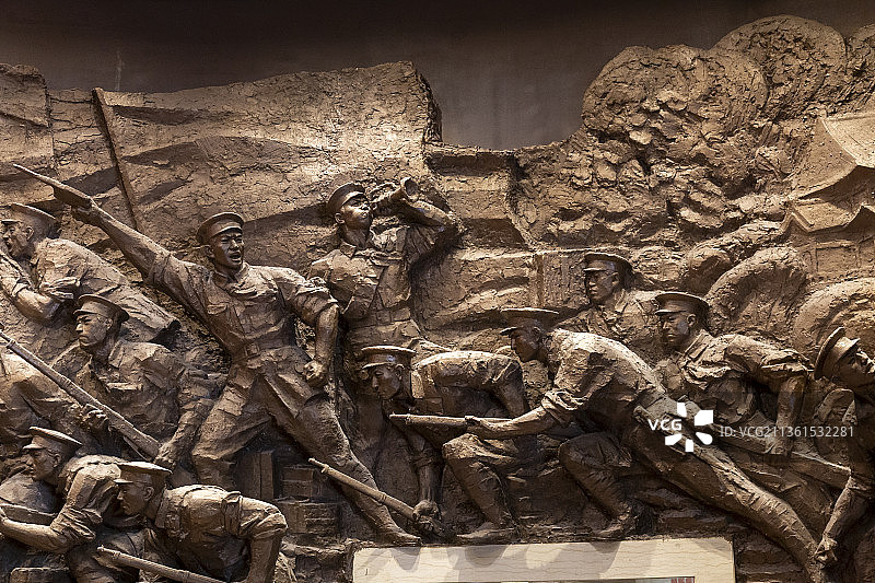 江西省南昌市八一起义纪念馆革命起义雕塑图片素材