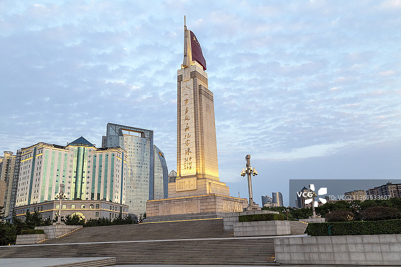 江西省南昌市八一广场革命烈士纪念碑图片素材