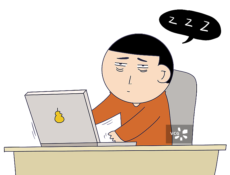 元素：加班的人物图片素材