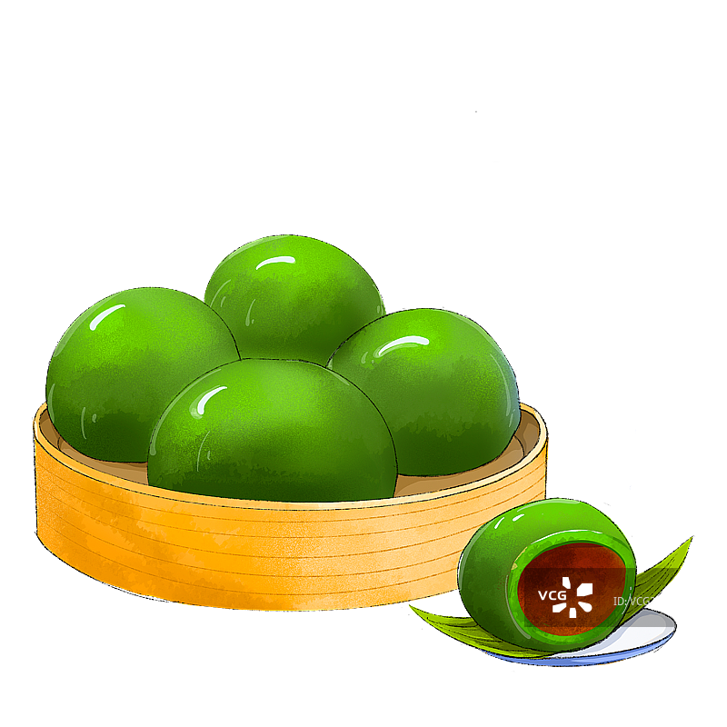 清明节美食 青团图片素材