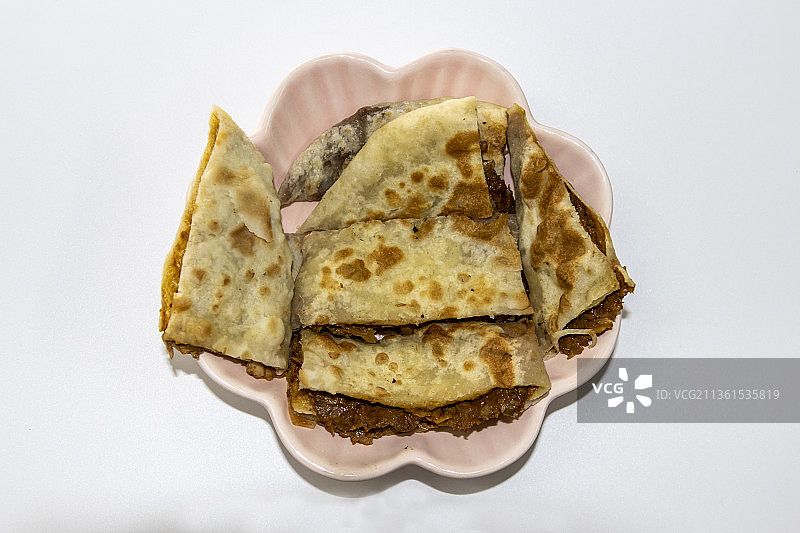 中国美食：香河肉饼图片素材