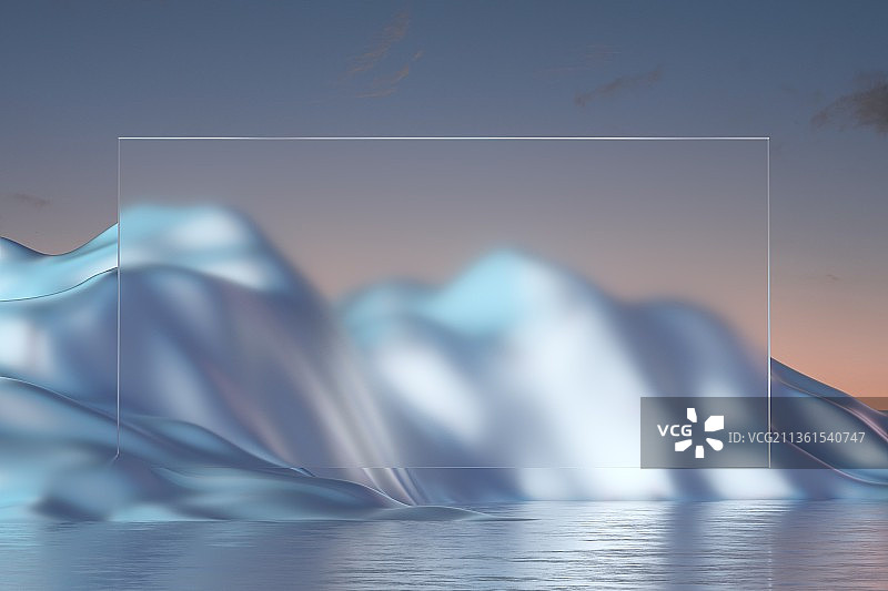 3d渲染亚克力背景板场景图片素材