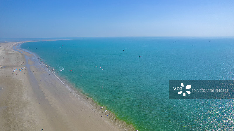 北海银滩航拍图片素材