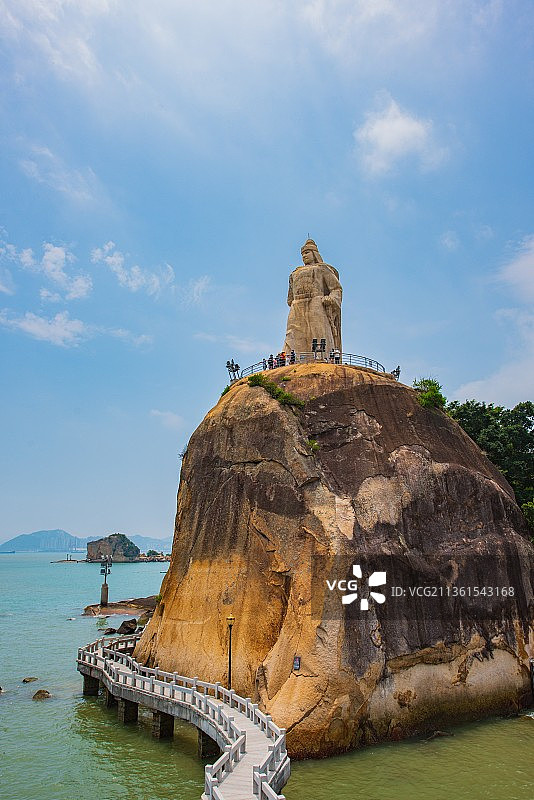 世界文化遗产鼓浪屿-郑成功雕像图片素材