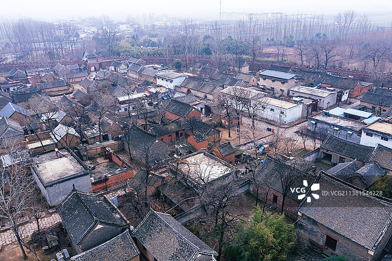 中国传统古村落，中国历史文化名村，平顶山郏县临沣寨图片素材