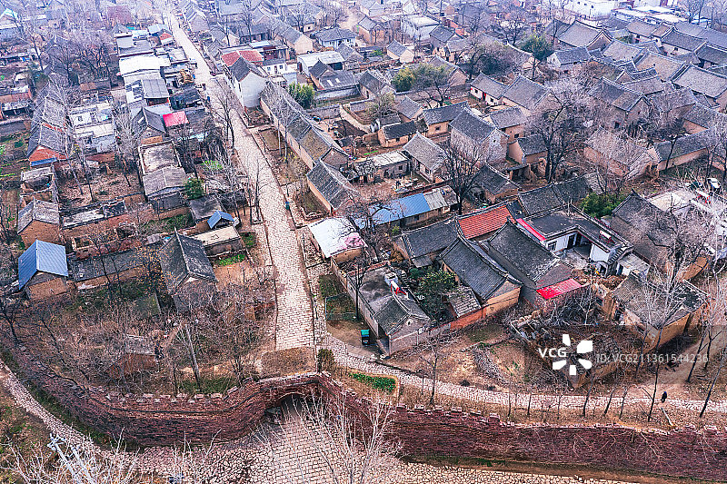中国传统古村落，中国历史文化名村，平顶山郏县临沣寨图片素材