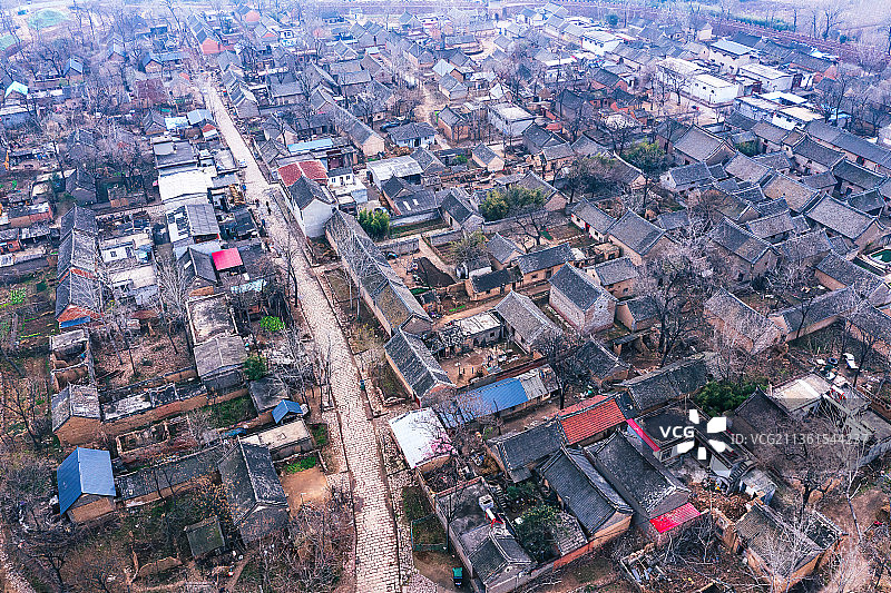 中国传统古村落，中国历史文化名村，平顶山郏县临沣寨图片素材
