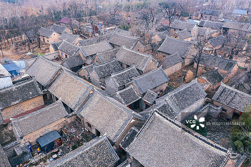中国传统古村落，中国历史文化名村，平顶山郏县临沣寨图片素材