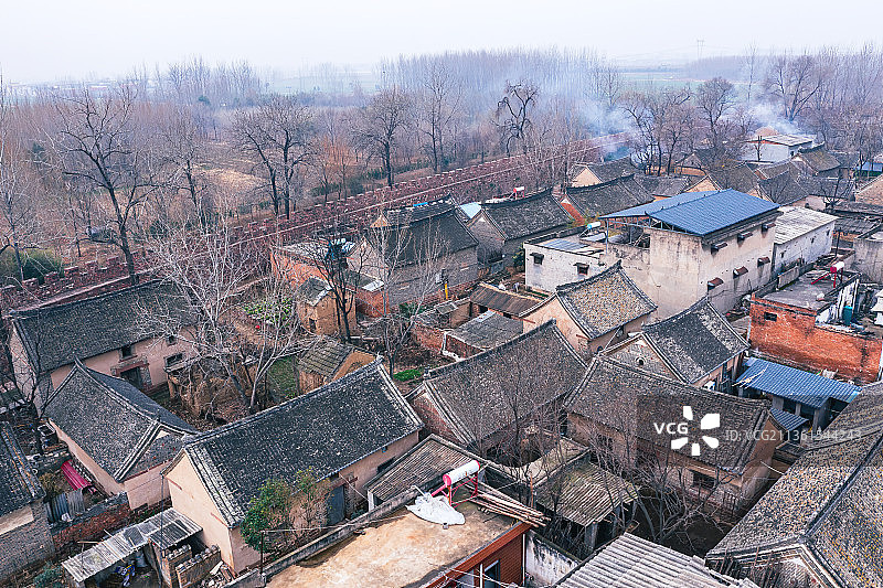 中国传统古村落，中国历史文化名村，平顶山郏县临沣寨图片素材