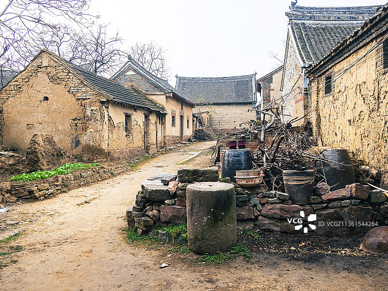 中国传统古村落，中国历史文化名村，平顶山郏县临沣寨图片素材