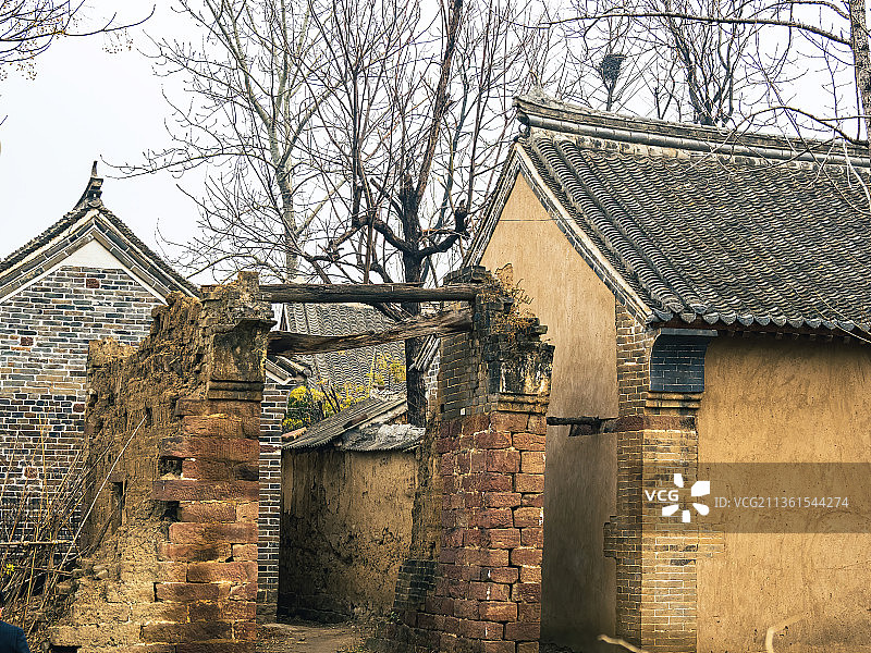 中国传统古村落，中国历史文化名村，平顶山郏县临沣寨图片素材