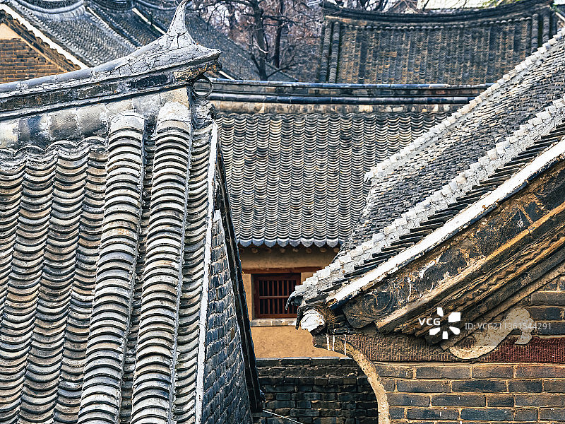 中国传统古村落，中国历史文化名村，平顶山郏县临沣寨图片素材