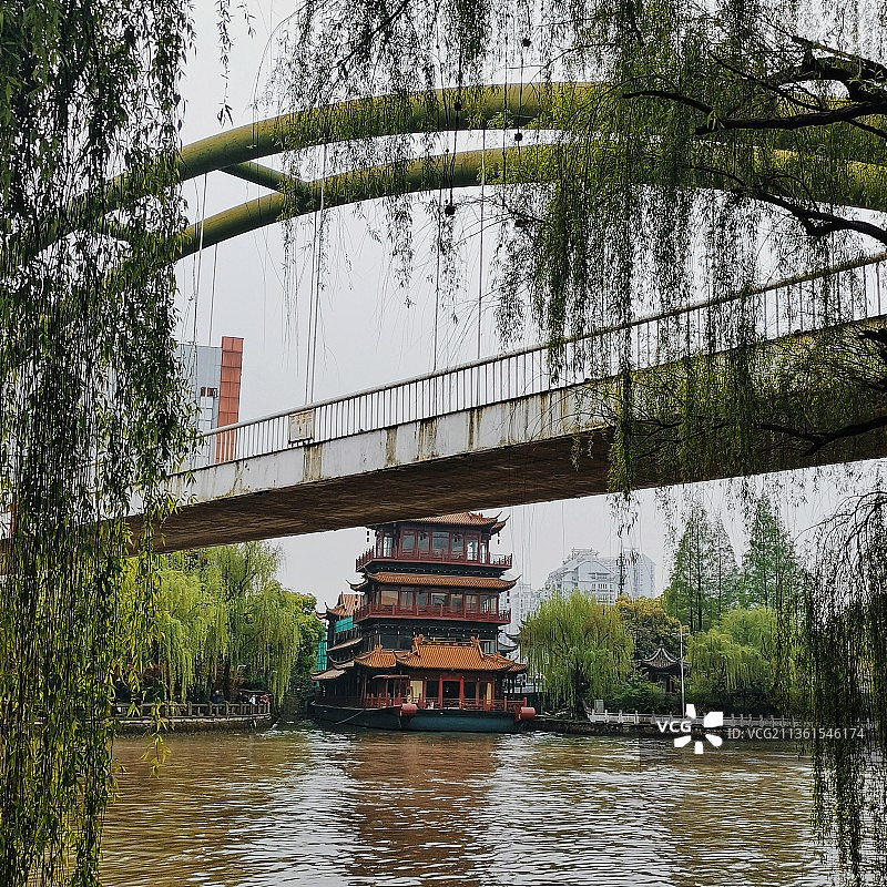 江湖汇观亭图片素材
