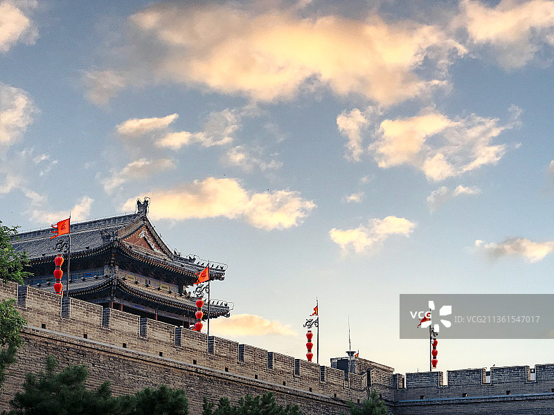 西安城墙景区图片素材