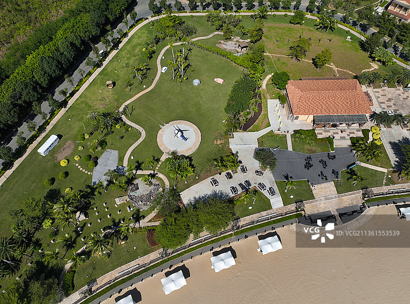 广东省惠州市惠东县亚婆角海滨度假区合正东部湾航拍图片素材