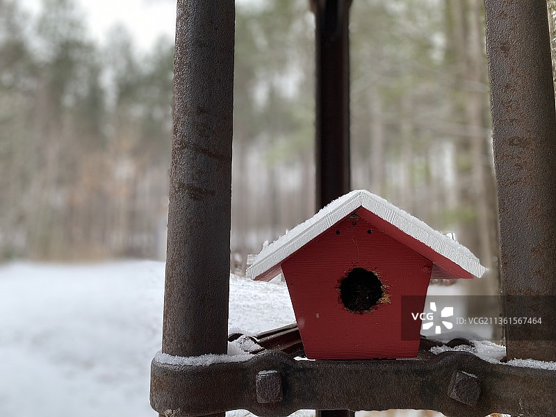 鸟舍特写图片素材
