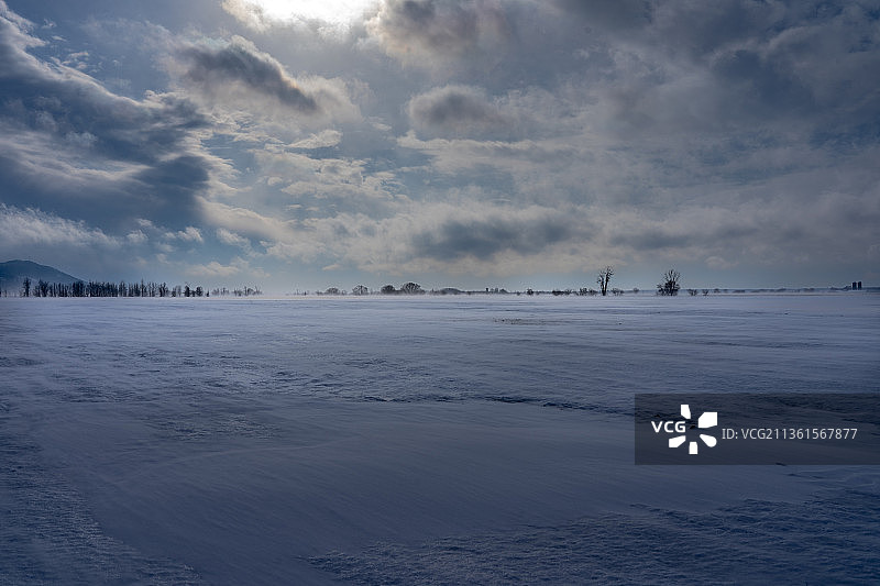 冬季加拿大舍布鲁克海景图片素材