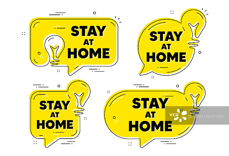 居家隔离，新冠疫情标语图片素材