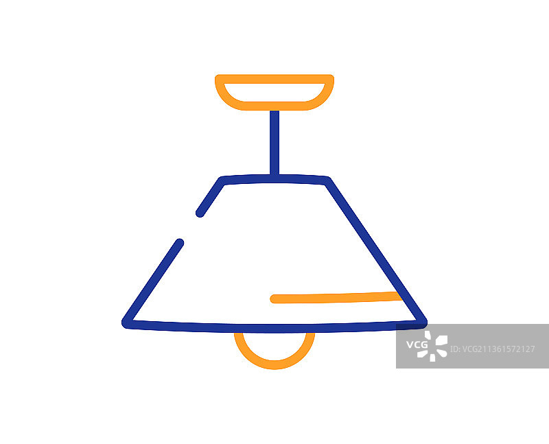 吊灯线性图标图片素材