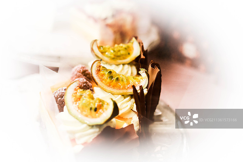 甜点高角度视图图片素材