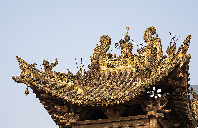 平顶山郏县，山陕会馆，山陕庙，古建筑，木雕，卯榫，文物图片素材