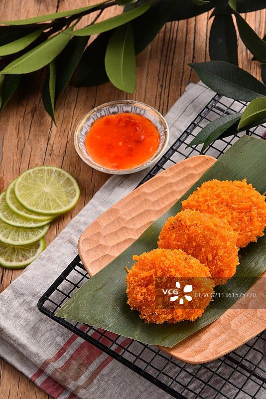 泰式炸鱼饼图片素材