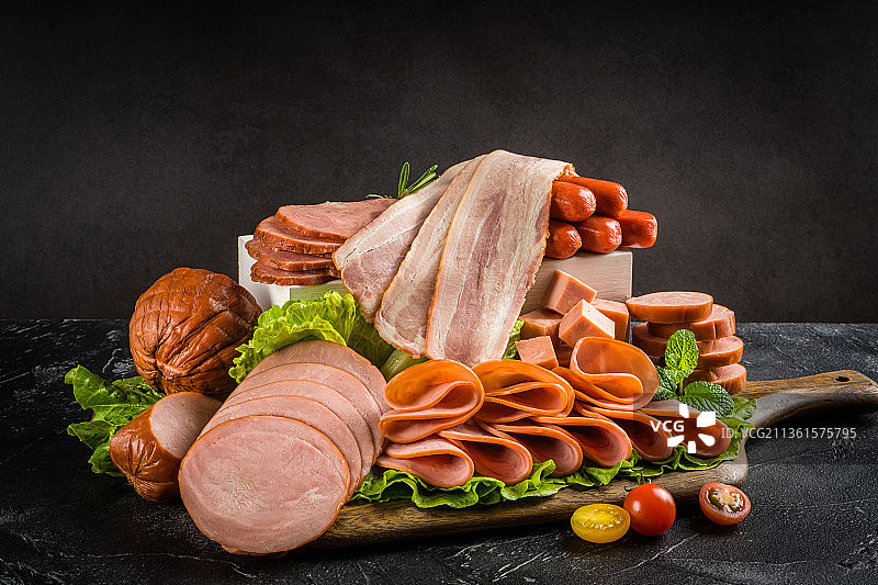 西式火腿香肠图片素材