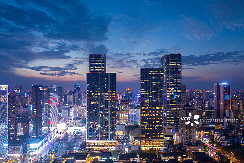 成都现代城市风光图片素材